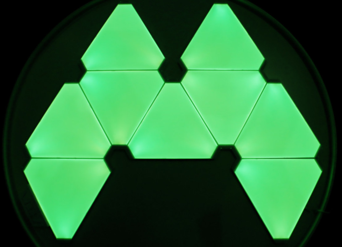 DIY LED Gaming Lights Triangle Remote Control Led Wall Night Light 24w